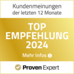 toprecommendation_300 Top Empfehlung 2024 bei ProvenExpert