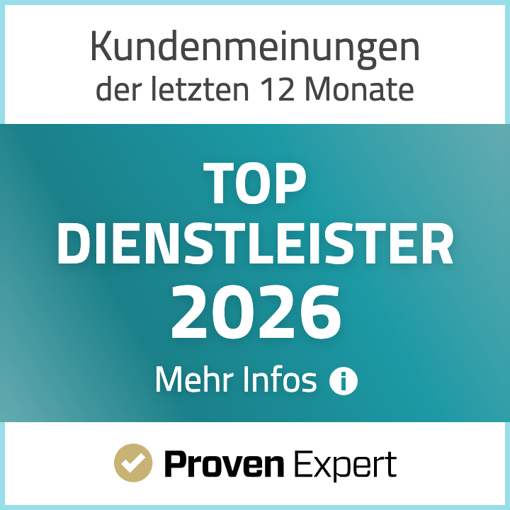 ProvenExper Top Diennstleister Siegel 2026 Proven expert Top Dienstleister 2026